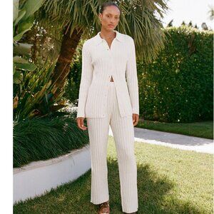 Sabo Skirt Nessi Sweater Set White